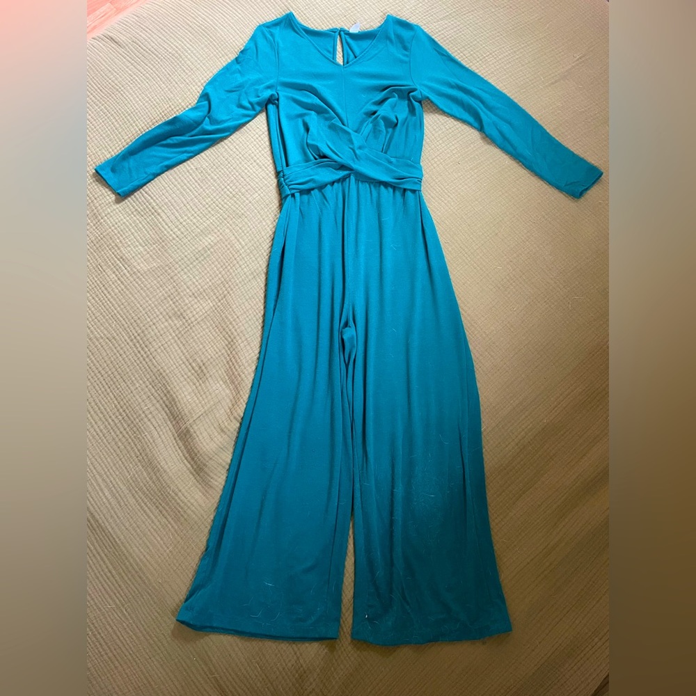 Old Navy Emerald Green/Jade Jumpsuit, Size M.